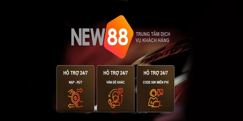 Khách hàng sẽ được hỗ trợ nhanh chóng, hiệu quả tại New88